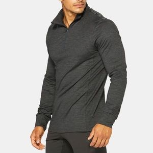 Hylete Activ Half-Zip. Heather black/Black. Men’s size XL.